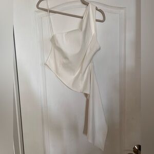 Zara Asymmetrical White Camisole